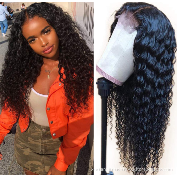 Best Selling HD Swiss Lace Deep Wave Wig cuticle aligned virgin human hair wigs